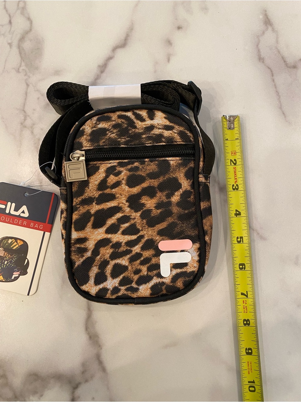 FILA Leopard Cheetah Print Mini Shoulder Crossbody Bag - Picture 9 of 10